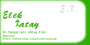 elek katay business card